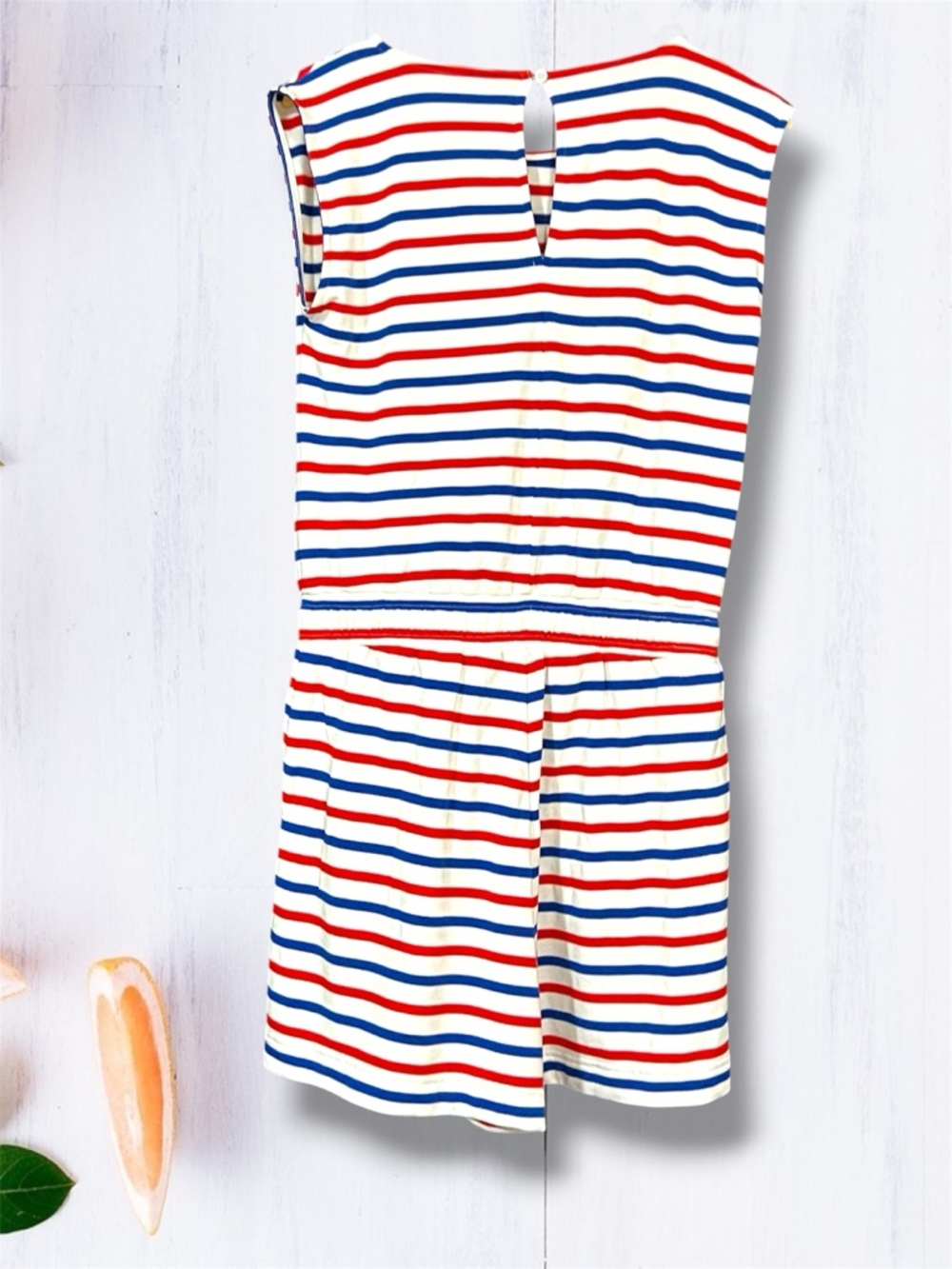 Lou & Grey Patriot Romper with Red & Blue Stripes - Picture 2 of 5